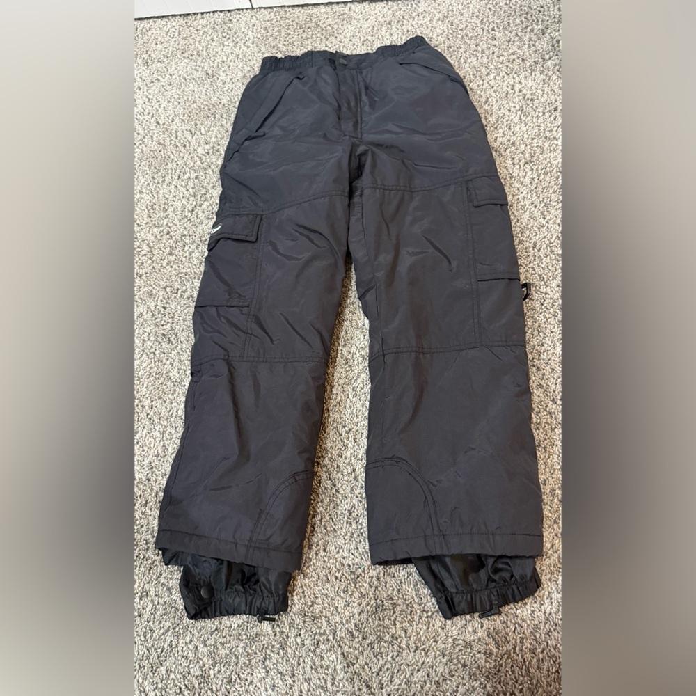 Black Youth Snow Pants